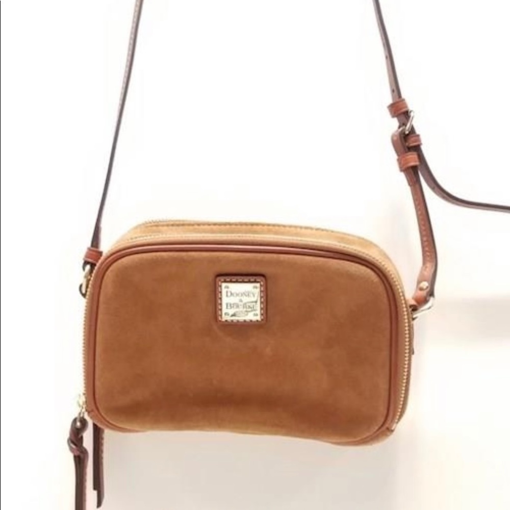 Dooney & Bourke Brown Suede Crossbody Bag